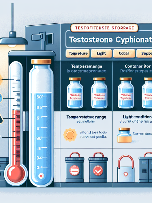 Caractéristiques du stockage de cypionate de testostérone