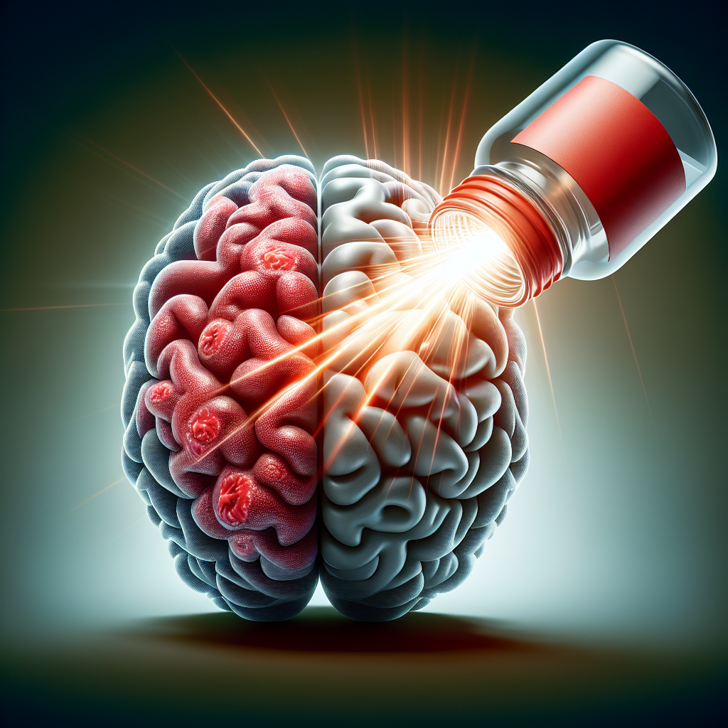 Effet de la vitamine C sur la réduction de l'inflammation cérébrale