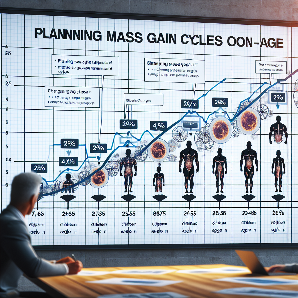 Caractéristiques de la planification des cycles de prise de masse en fonction de l'âge