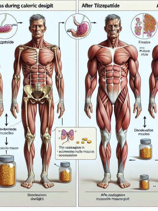 L'effet du tirzépatide sur l'augmentation de la masse musculaire en cas de déficit calorique